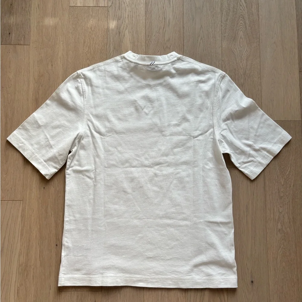 Burberry Men’s White Cotton jersey T-shirt Size Small Oversized - Picture 4 of 6